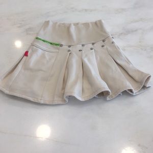 Microbe Girls Ivory Jersey Skirt- Size 3T